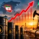 Oil prices rising chart showing crude oil trends and gas price surge