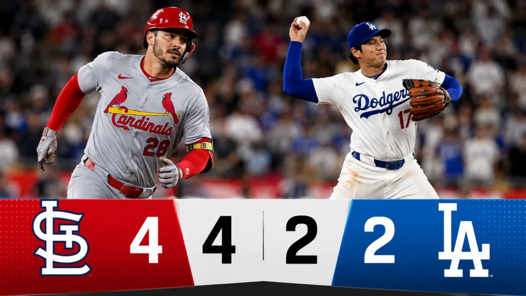 Cardinals vs Dodgers game highlights and final score at Dodger Stadium